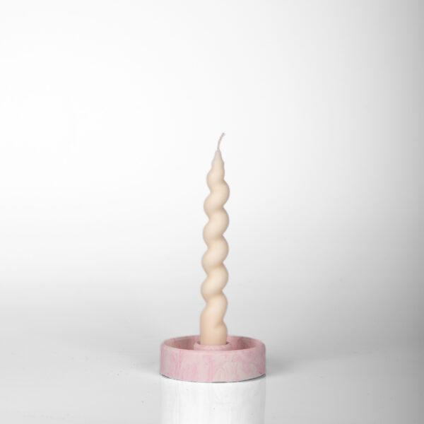 Okari | Candle Holder Pink Beige